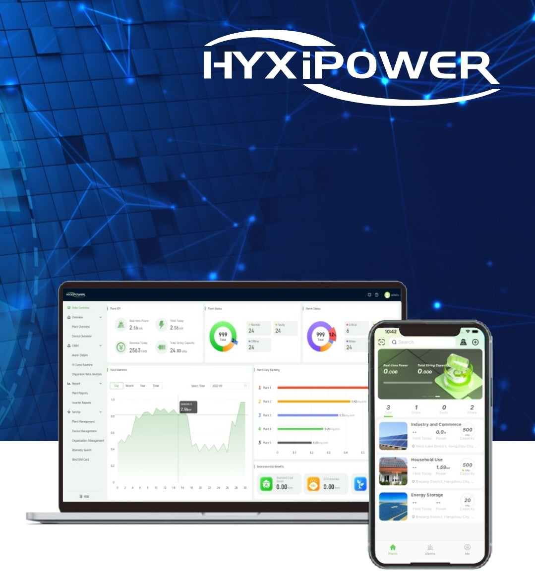 HYXiPOWER All-In-One compleet thuisbatterij systeem 20 kWh met omvormer (12kW) en basismodule (HYX-H12K-HTA)