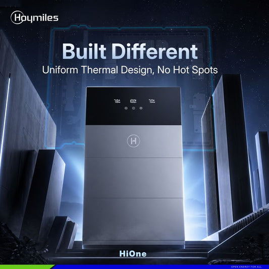 Batterijen ,Veiligheid begint al lang voordat er iets misgaat  Hoymiles Built Different Uniform Thermal Design, No Hot Spots