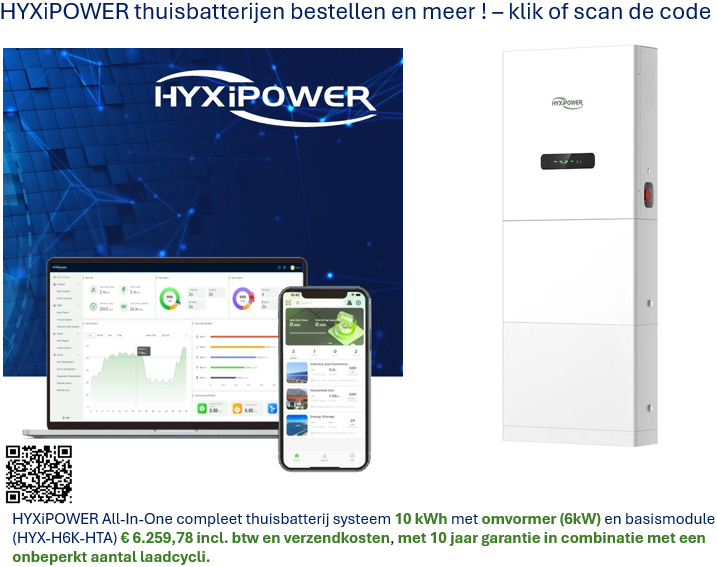 Garantie op HYXiPOWER thuisbatterijen bij HYXiPOWER -thuisbatterijen.nl