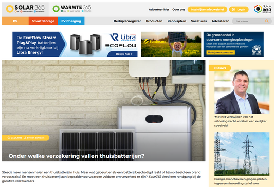 Onder welke verzekering vallen thuisbatterijen? en Opstal schade