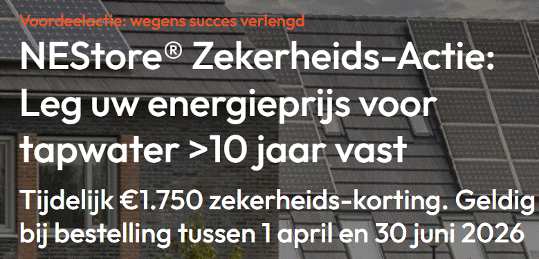 €1.750 incl. btw korting op de consumentenadviesprijs van NEStore®