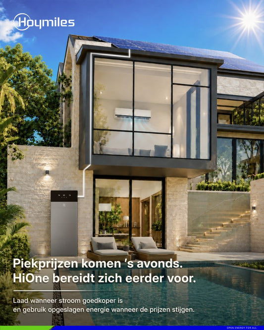 Hoymiles HI-One thuisbatterij met AI-TOU slim energiebeheer systeem