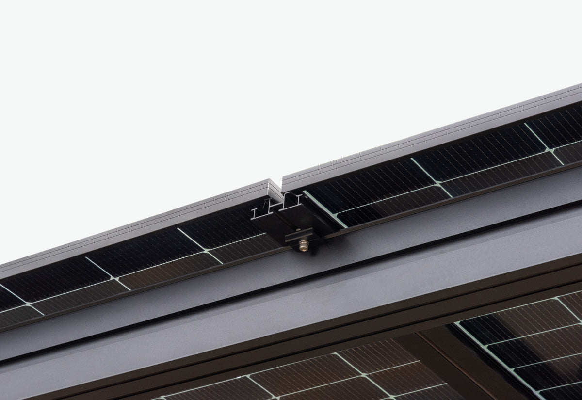 Luxo dubbele Zonnecarport met 15 glas glas zonnepanelen compleet pakket   incl btw en transport - solar vermogen 6.6 kWp