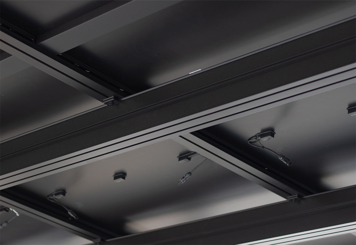 DUO N Type Solar carport met 15 glas glas zonnepanelen  compleet pakket incl btw en transport - solar vermogen 6.6 Kwp